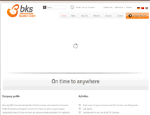 Tablet Screenshot of bks-transport.de